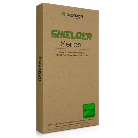 Бронированный чехол для iPhone X / XS, Dexnor Full Body, зелёный