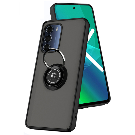 Чехол для Motorola Moto G200 5G, Frosted Ring, синий