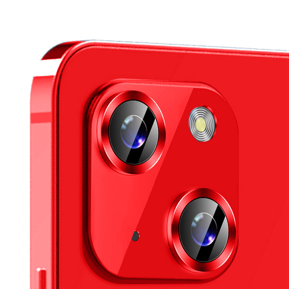 Защитное стекло на камеру до iPhone 13 / 13 mini, Red