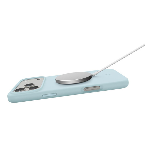 Чохол Spigen для iPhone 17 Pro, Silicone Fit MagSafe, Mute Blue
