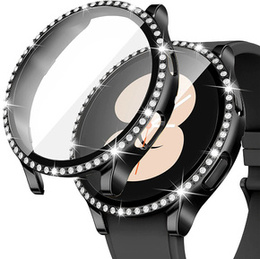 2в1 чехол и защитное стекло для часов Samsung Galaxy Watch 5 44mm, Black