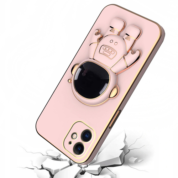 Чoхол до iPhone 12, Astronaut, рожевий