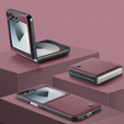Чохол для Samsung Galaxy Z Flip7 FE / Z Flip6, CASE Litchi Leather, червоний