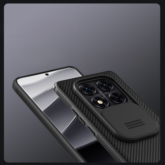 Бронированный чехол Nillkin для Xiaomi Redmi Note 14 Pro 5G / Xiaomi Poco X7 5G, CamShield Pro, чёрный