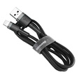 BASEUS Cafule Кабель Lightning 2.4A 0.5M - Black/Red