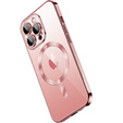 Чехол для iPhone 11 Pro, Electro MagSafe, розовый + стекло для экрана