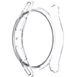 Силиконовый футляр со встроенным защитным стеклом до Galaxy Watch5 40mm, Transparent