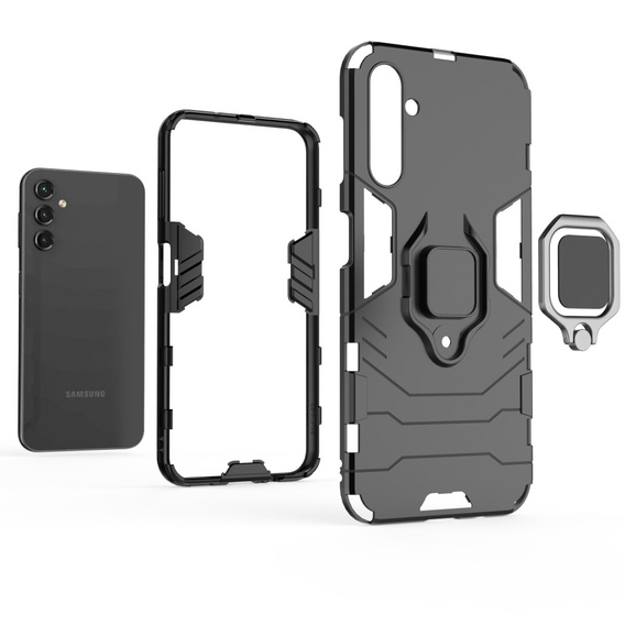 Чехол до Samsung Galaxy A14 4G/5G, Kickstand Ring, чёрный