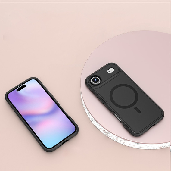 Чехол MagForce для iPhone Air, для MagSafe, бронированный, черный