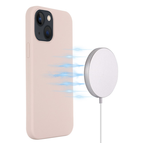 Чoхол до iPhone 14 Plus, Silicone MagSafe, рожевий