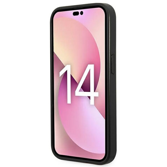 Чехол Karl Lagerfeld до iPhone 14 Pro Max, Saffiano Karl's Head Patch, серебряный