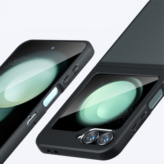 Чoхол до Samsung Galaxy Z Flip7 FE / Z Flip6, Fusion Hybrid, чорний