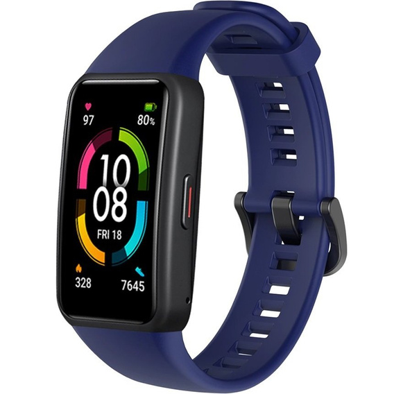 Силіконовий ремінець для Huawei Band 6 / Honor Band 6, Dark Blue