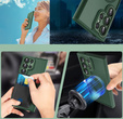Чехол для Samsung Galaxy S25 Ultra, для MagSafe, ERBORD Matt Case, зелёный + стекло для экрана