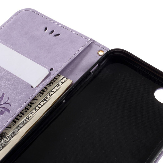 Чохол-книжка для iPhone 7/8/SE 2020/SE 2022, Butterfly, фіолетовий
