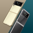 Чохол Electroplating Frame для Samsung Galaxy Z Flip 4 5G, Gold