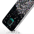 Чехол до Xiaomi Redmi Note 9S / 9 Pro, Glittery, чёрный