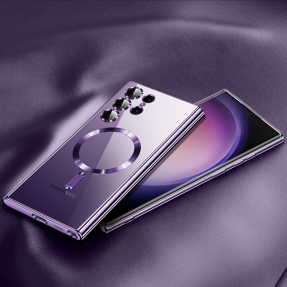 Чoхол до Samsung Galaxy S23 Ultra, MagSafe Hybrid, фіолетовий