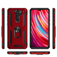 Бронированный Чехол до Xiaomi Redmi Note 8 Pro, Nox Case Ring, красный