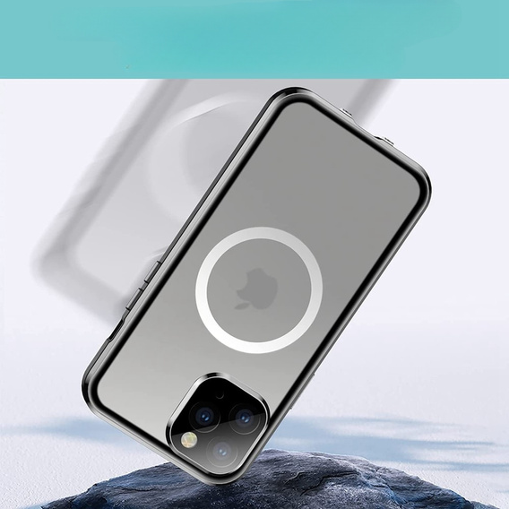 Чехол до iPhone 11 Pro, Magnetic Dual Glass, чёрный