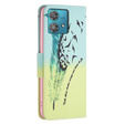 Откидной чехол для Motorola Edge 40 Neo, Wallet, feather, синий