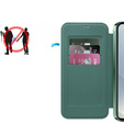 Чохол-книжка для Samsung Galaxy S25, RFID Wallet MagSafe CamShield, зелений