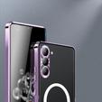 Захисний чохол для камери Samsung Galaxy S23 FE, CamShield MagSafe, прозорий / фіолетовий