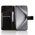 Откидной чехол для Huawei Pura 70, Crazy Horse Wallet, чёрный
