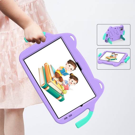 Детский чехол для Xiaomi Redmi Pad SE 11" / Huawei MatePad 11 2021 / DOOGEE T30 Pro / Lenovo Tab M11, фиолетовый
