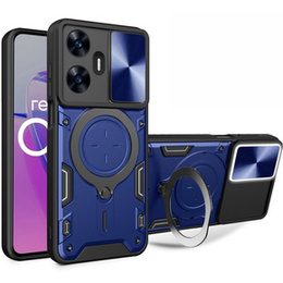 Бронированный чехол для Realme C55, CamShield Slide, серебряный