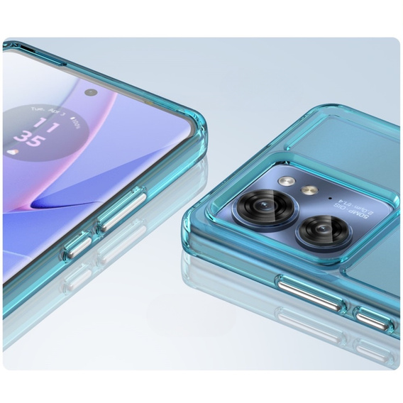 Чехол до Motorola Edge 40, Fusion Hybrid, синий