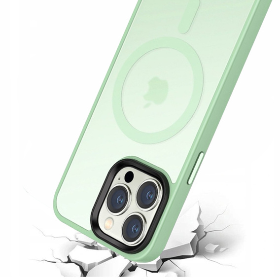 Чехол до iPhone 14 Pro Max, Simple MagSafe, светло-зеленый