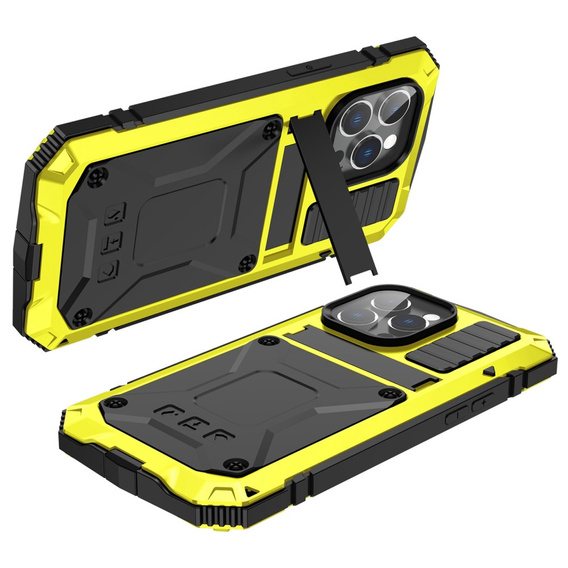 Чехол для iPhone 14 Pro, R-JUST, бронированный, жёлтый