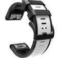 Силиконовый ремешок для Garmin Fenix 5/6/7 Forerunner 945/935, White / Black