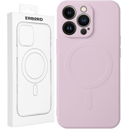 ERBORD Чехол Silicone Mag Cover для iPhone 15 Plus, розовый