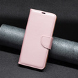 Откидной чехол для Xiaomi Redmi 12 4G, Wallet Litchi Magnet, розовый rose gold