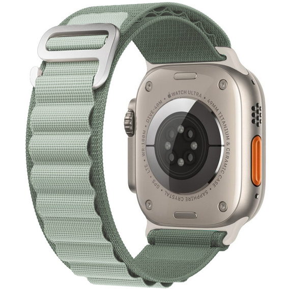 Нейлоновый ремешок для Apple Watch 1/2/3/4/5/6/7/8/SE/ULTRA 42/44/45/49 мм, зеленый