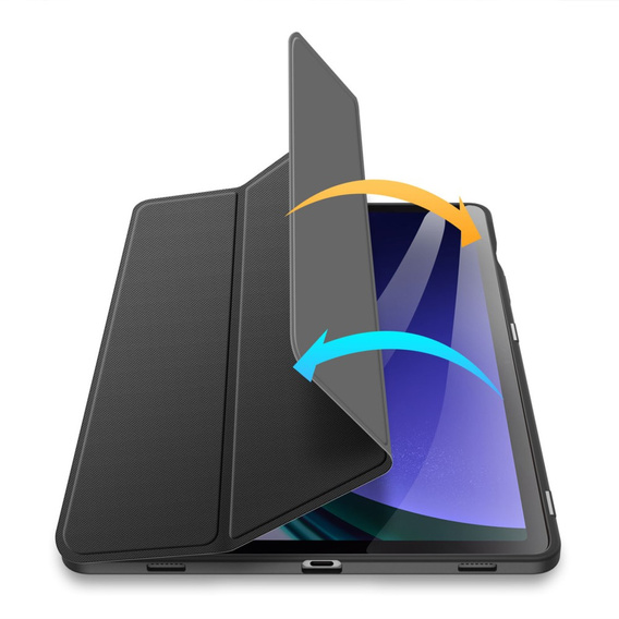 Чехол для Samsung Galaxy Tab S10 Lite / S10 FE / S9 FE, Dux Ducis TOBY, чёрный