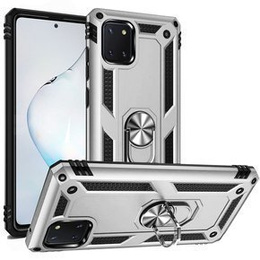 Броньований Чoхол до Samsung Galaxy Note 10 Lite, Nox Case Ring, сріблястий