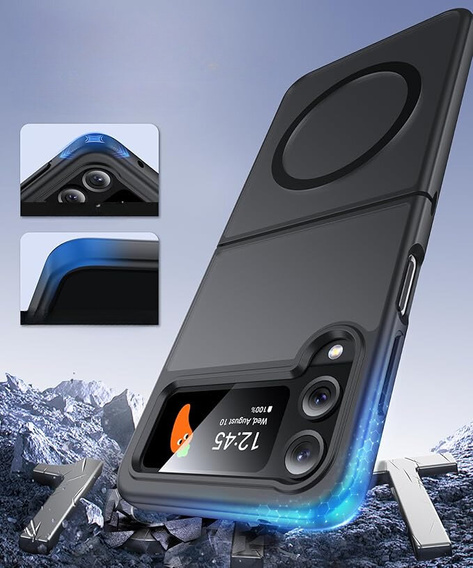 Чохол для MagSafe для iPhone 15 Pro Max, гібридний чохол матовий, чорний