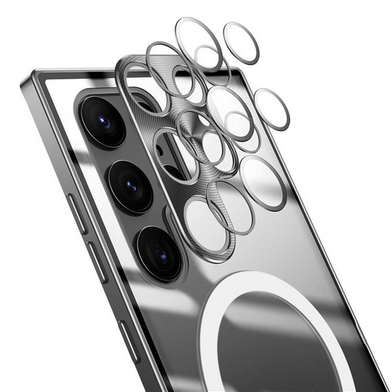 Защитный чехол для камеры Samsung Galaxy S22 Ultra, CamShield MagSafe, прозрачный / черный
