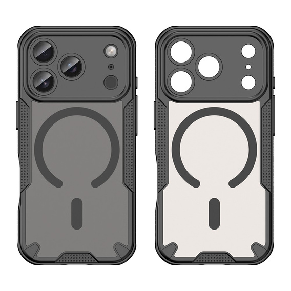 Чехол для iPhone 17 Pro Max, для MagSafe, бронированный, черный