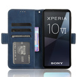 Откидной чехол для Sony Xperia 10 VI, Card Slot, темно-синий