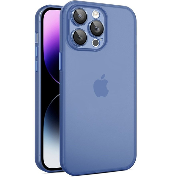 Ultra Slim чехол для iPhone 15 Pro Max, прозрачный / синий