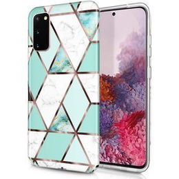 Тонкий корпус для do Samsung Galaxy S20 FE, Slim, Marmur, бирюзовый