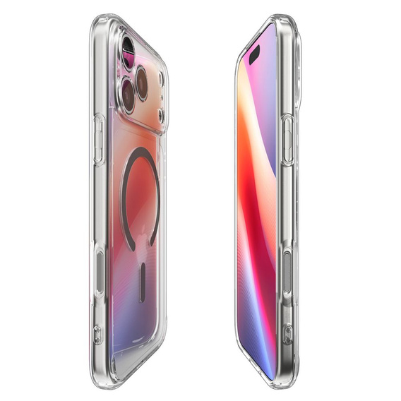 Чехол Spigen Ultra Hybrid MagSafe для iPhone 17 Pro, прозрачный / графитовый