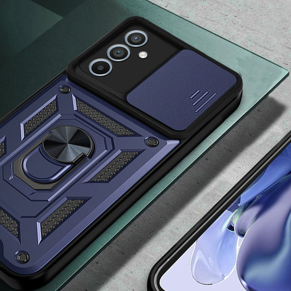 Чехол NOX Camera Slide Samsung Galaxy A16, CamShield Slide, синий