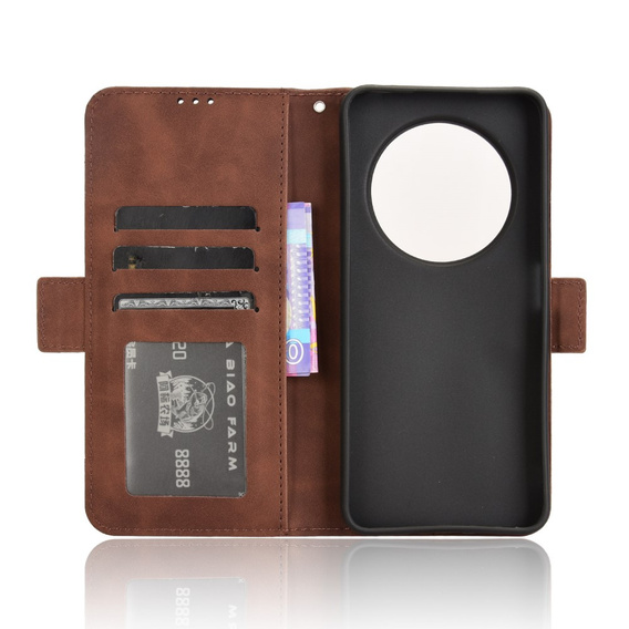 Футляр з клапаном для Xiaomi Redmi 14C / Xiaomi Poco C75, Card Slot, коричневий
