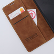 Чохол для Xiaomi 13 lite, ERBORD Vintage, гаманець з клапаном, коричневий