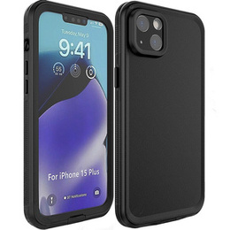 Водонепроницаемый чехол IP68 для iPhone 15 Plus, чёрный